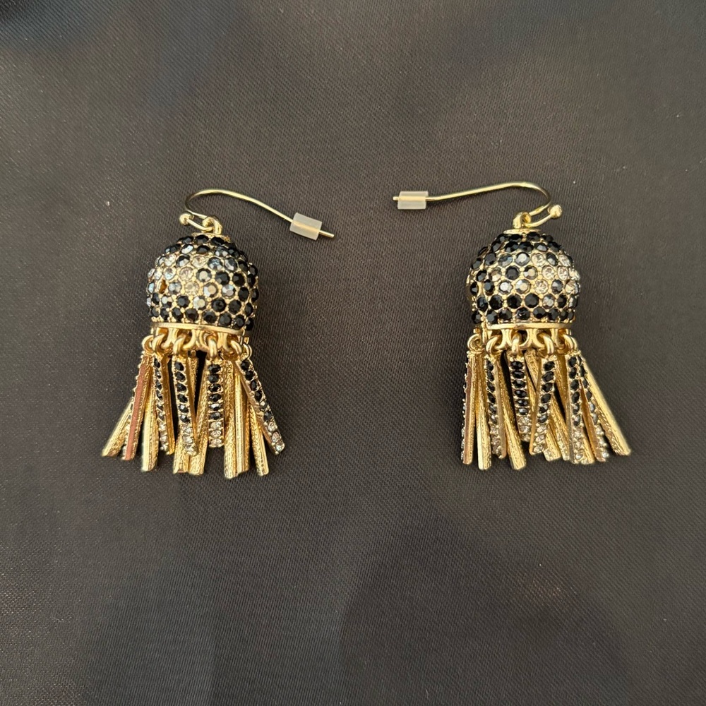 NEW Marlyn Schiff Crystal Chandelier Earrings - Picture 2 of 5